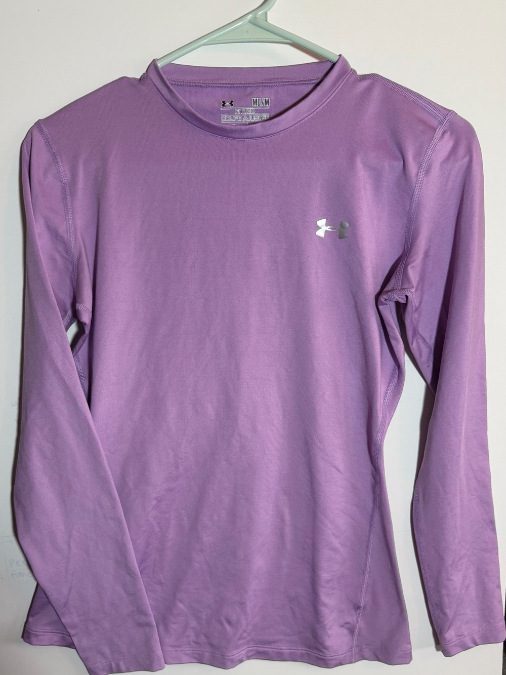 Under Armour Lavender Performance Fitted Tee